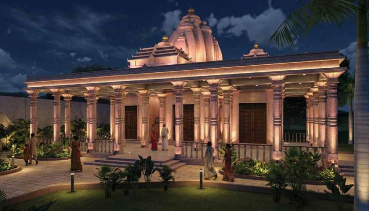 Temple view inside Sattva City